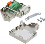 CAN-connector - Sub-D9 (F) with switcable terminationPins 2,3 & 7 connected acc. to CiA